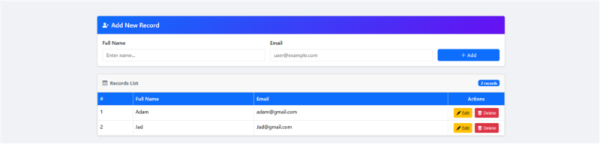 EDIT HTML TABLE